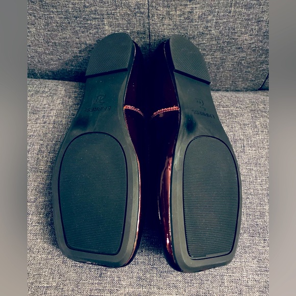 NWOB Empress Australian made Square Toe Flats Burgundy Patent leather - Picture 12 of 14